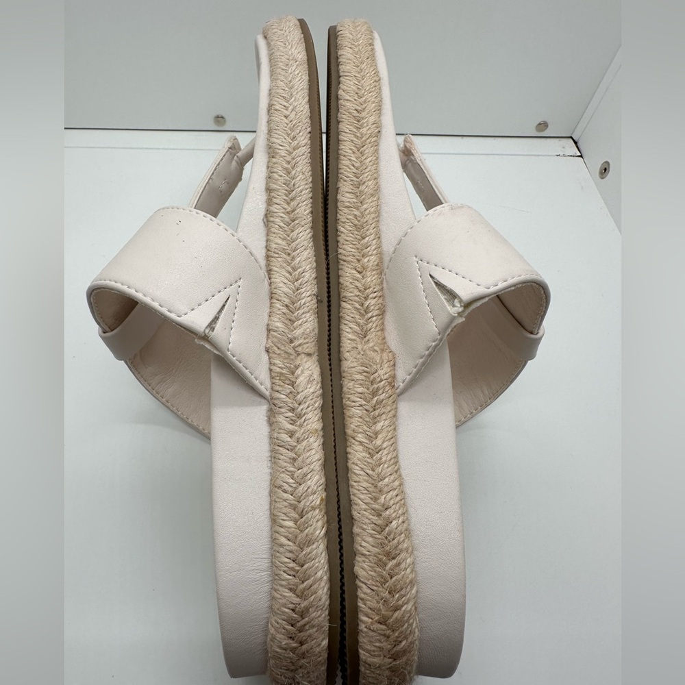Joie Nacho Espadrille Thong Slide Sandals Vegan Leather Size 9.5 - Picture 8 of 10